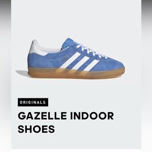 Adidas Gazelle Indoor in Blue Fusion Gum